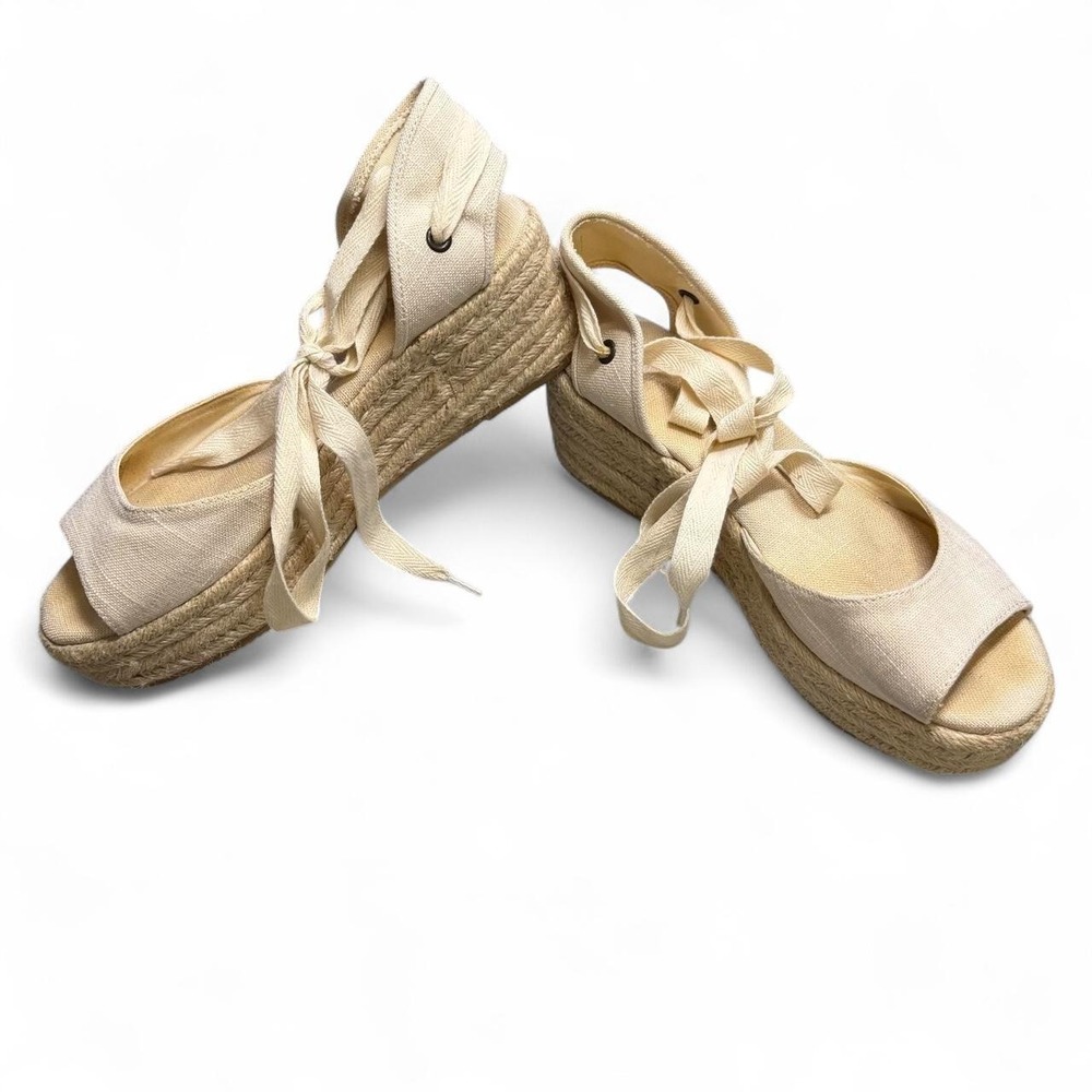 Womens Soludos platform wedge espadrilles shoes size 7.5